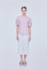 Cocoon Sleeve Stripes Blouse