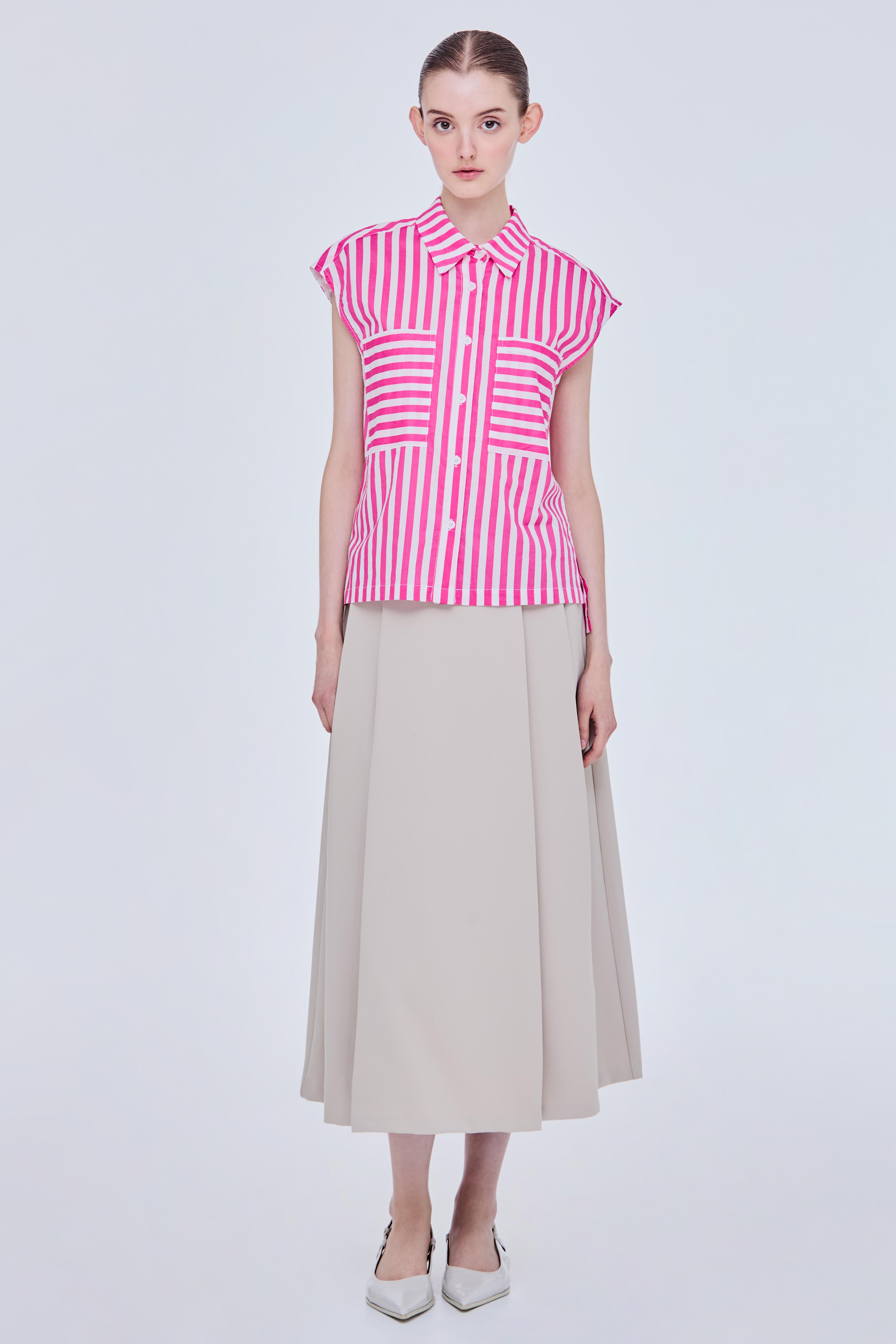 Sleeveless Striped Top