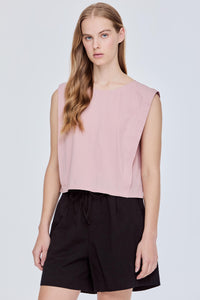 Sleeveless Panelled Top