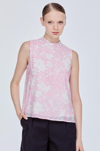 Floral Print Sleeveless Top