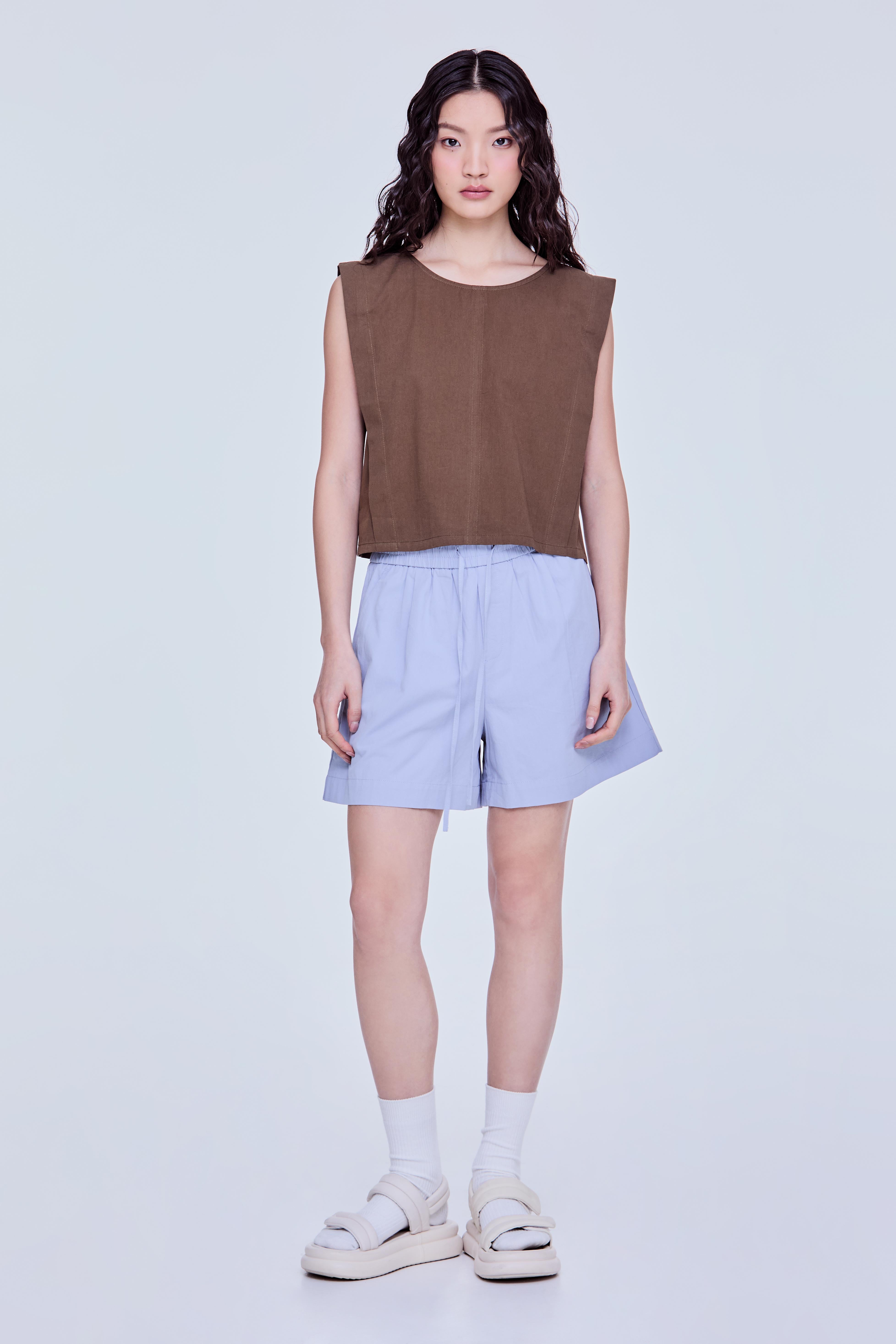 Sleeveless Panelled Top