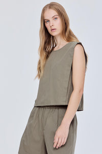 Sleeveless Panelled Top
