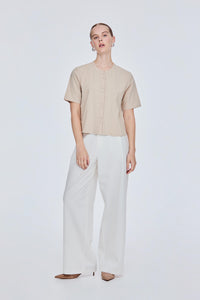 Buttondown Pintuck Blouse