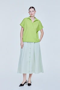 Magyar Collared Top Blouse