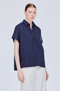 Magyar Collared Top Blouse