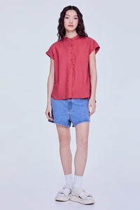 Stand Collar Magyar Blouse