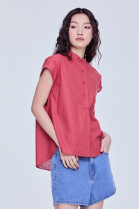 Stand Collar Magyar Blouse
