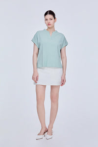 Folded Sleeves Blouse