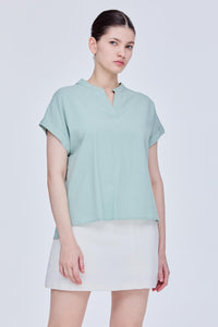 Folded Sleeves Blouse