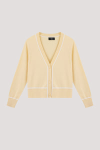 Contrast Edge Cardigan