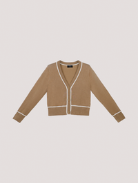 Contrast Edge Cardigan