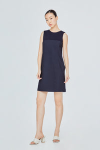 Contrast Jersey Dress