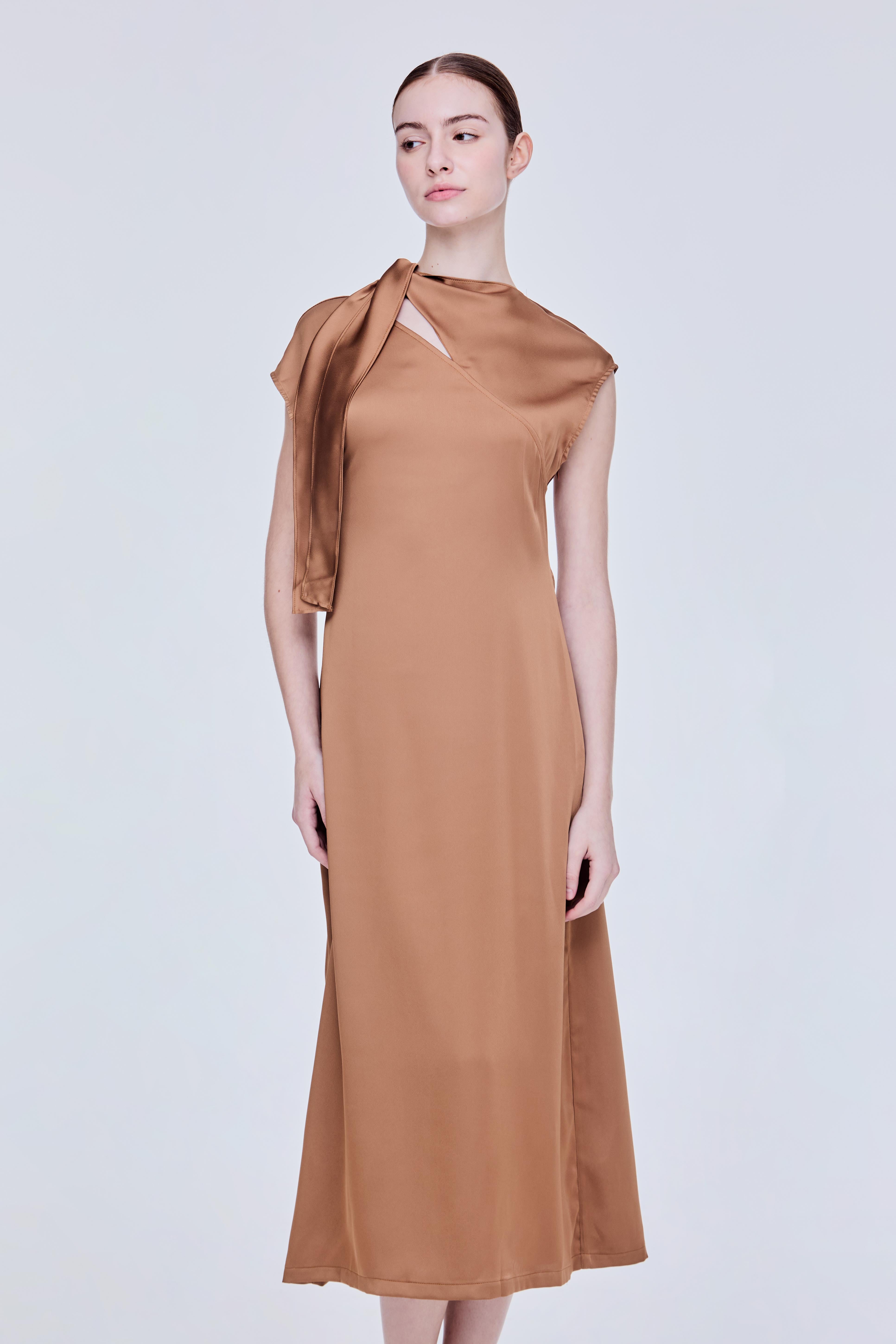 Bow Tie Satin Dress