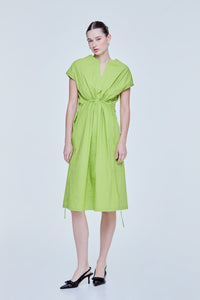 Magyar Cinched-Waist Dress