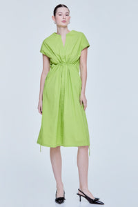 Magyar Cinched-Waist Dress