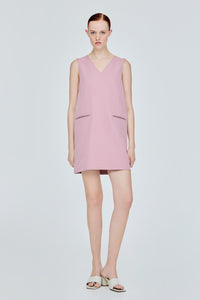 Sleeveless V-Neck Shift Dress