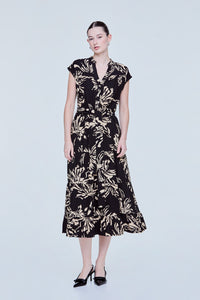 Printed Tiered Midaxi Dress