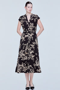 Printed Tiered Midaxi Dress