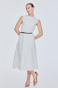 Flowy Polka Dot Vest Dress