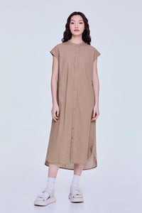 Boxy Stand Collar Dress