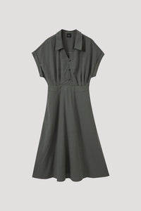 Button-Front Shirt Dress