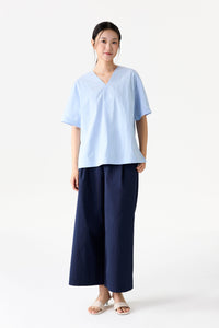 Two Way Neckline Woven Blouse
