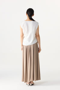 Asymmetrical Knot Draped Top