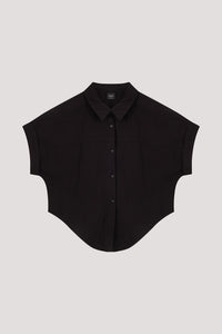 Self-Tie Crop Shirt