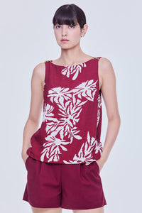 Embellished Floral Top