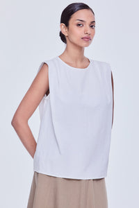 Overlap Sleeveless Top