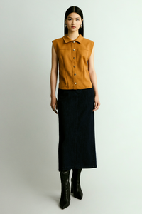 Collared Panel Vest Top