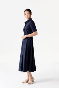 Utility Pleated Dress