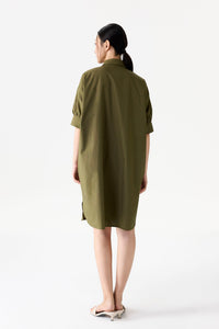 Relaxed Button-Down Shirt Dress