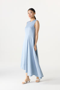 Darted Sleeveless Mini Dress