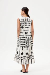 Printed Relaxed Sleeveless Dress