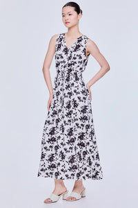 Floral Sleeveless Midaxi Dress