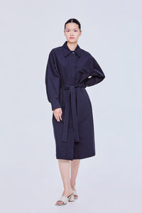 Collared Midi Shirt Dress