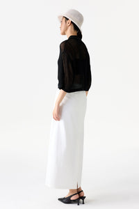 Open-Stitch Button Down Polo