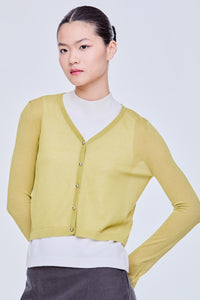 Mesh Lurex Cardigan