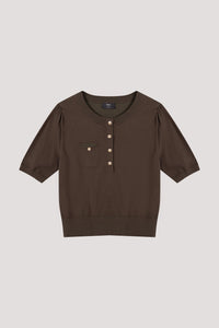 Short Sleeve Knit Top