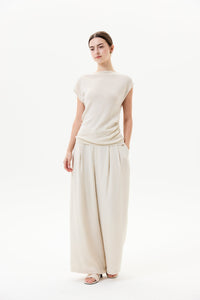 Boat Neck Knit Top