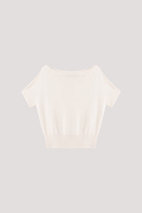Boat Neck Magyar Knit Top