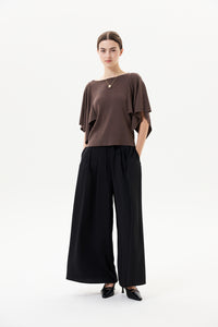 Handkerchief Sleeve Knit Top
