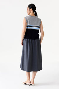 Striped Knit Vest