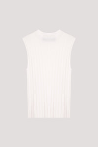Sleeveless Ribbed Knit Top