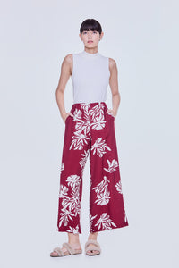 Wide Leg Floral Pants