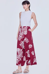 Wide Leg Floral Pants