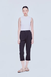 Folded Cuffs Tapered Pants