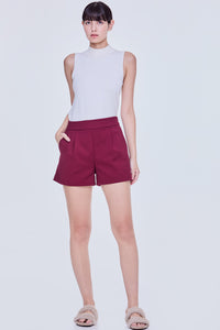 Front Pleats Shorts
