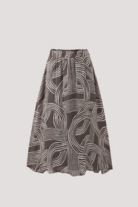 Elasticated Printed Skirt